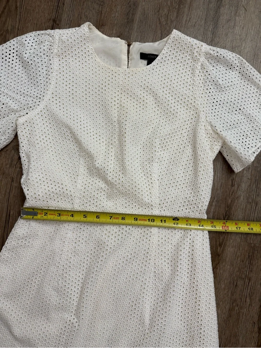 J. Crew • Cotton Eyelet Lace Mini Dress - Picture 7 of 16